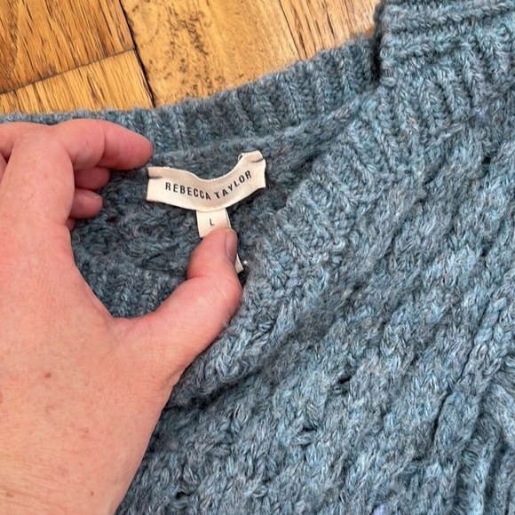 Rebecca Taylor Blue Sweater size Large - Picture 2 of 5